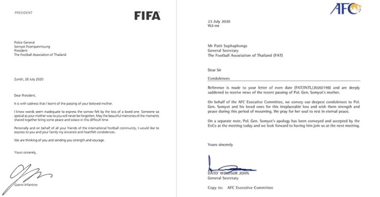 “FIFA,AFC”ส่งจม.ร่วมอาลัยคุณแม่ของ”สมยศ” – สำนักข่าว ไอเอ็นเอ็น fifaafc824650831237212 703373812694996477580483615370463046686991220823969877676823600913 885520994581805576018544408 677362621468104828438603770447